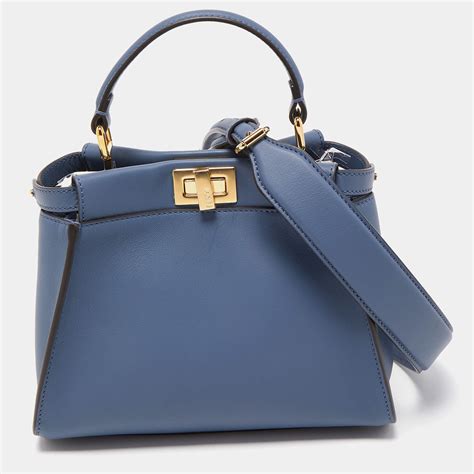 fendi bag black blue|fendi navy blue bag.